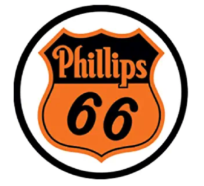 PHILLIPS 66 GAS AND OIL ROUND TIN SIGN RUSTIC METAL GAS STATION WALL ART