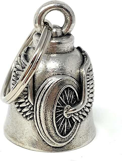 WING WHEEL BIKER BELL MOTORCYCLE ACCESSORY OR KEYCHAIN TRUCK FLY LIKE AN EAGLE