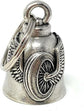 WING WHEEL BIKER BELL MOTORCYCLE ACCESSORY OR KEYCHAIN TRUCK FLY LIKE AN EAGLE