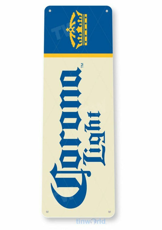 CORONA EXTRA LIGHT 11X4 TIN SIGN BAR PUB BREWING COMPANY BEER SPIRITS TAVERN