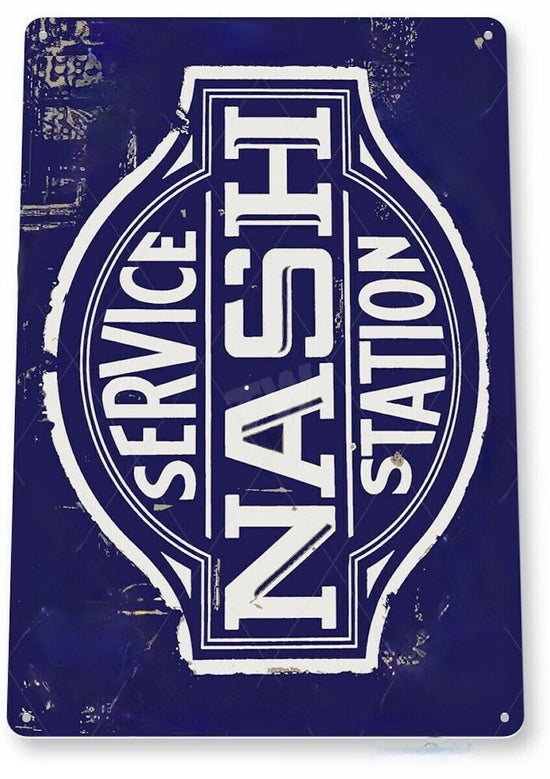 NASH SERVICE TIN SIGN SALES STATION GENERAL MOTORS 1916 RAMBLER AMC MOTORS