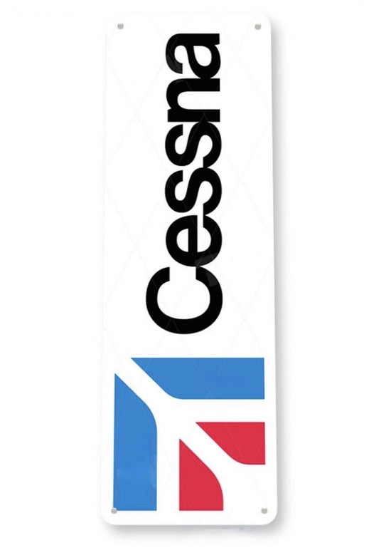 CESSNA 11 X 4 TIN SIGN AVIATION AIRPLANE AIRCRAFT MANUFACTURING CORP CONCEPT