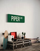 PIPER 11 X 4 TIN SIGN AVIATION AIRPLANE AIRCRAFT RETRO CUB MANUFACTURER DRIVE