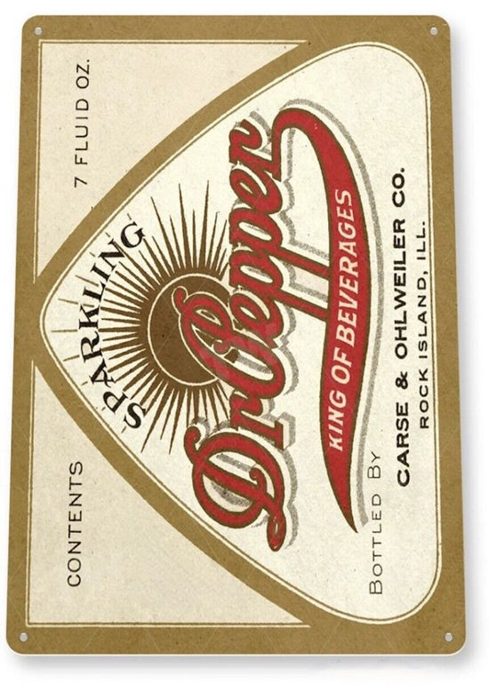 DR PEPPER TIN SIGN GOOD FOR LIFE SODA SOFT DRINK TASTE THE ORIGINAL SWEET 11x8