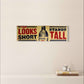 COORS BEER TIN SIGN LOOKS SHORT STANDS TALL BOTTLE BANQUET BEER AD BAR PUB CAP