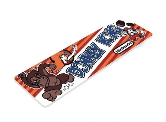 DONKEY KONG TIN SIGN ARCADE VIDEO GAME CLASSIC NINTENDO COIN OP CABINET