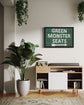 TIN SIGN Green Monster Seats Sign - Red Sox Baseball Team - Field Score Homerun
