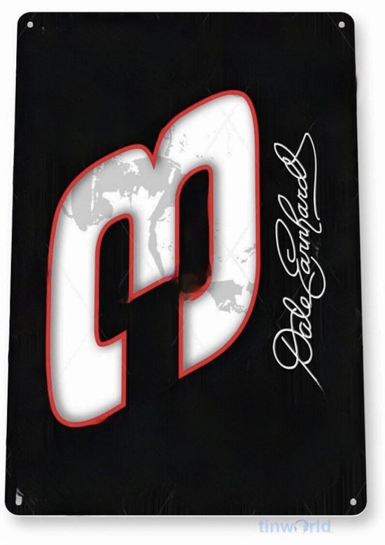 DALE EARNHARDT SR TIN SIGN 12x18 in WINSTON CUP 