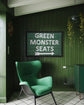 TIN SIGN Green Monster Seats Sign - Red Sox Baseball Team - Field Score Homerun