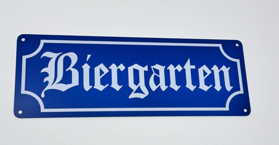BIERGARTEN TIN SIGN BIER BAR PUB BEER WALL DECOR GERMAN OCTOBERFEST
