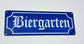 BIERGARTEN TIN SIGN BIER BAR PUB BEER WALL DECOR GERMAN OCTOBERFEST
