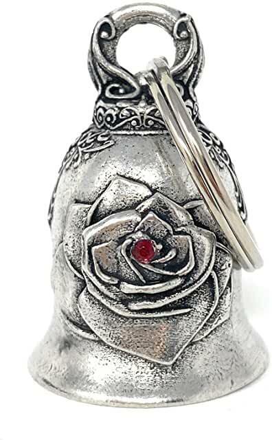 ROSE BIKER BELL MOTORCYCLE ACCESSORY OR KEYCHAIN HARLEY STURGIS GUNS AND ROSES