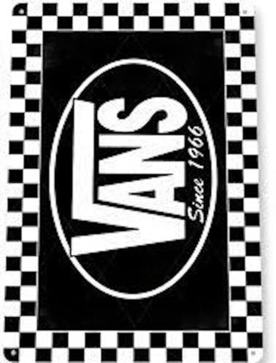VANS TIN SIGN OFF THE WALL SKATE PARK SKATEBOARD HALF CAB OTTO SHOE CALIFORNIA
