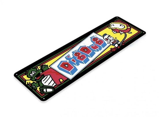 DIG DUG TIN SIGN ARCADE VIDEO GAME CLASSIC COIN OP CABINET ATARI 2600 7800