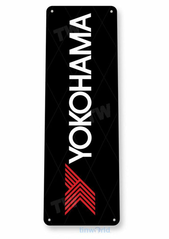 YOKOHAMA TIRES 11 X 4 TIN SIGN NOSTALGIC REPRODUCTION ADVERTISEMENT USA