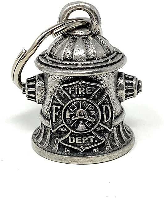 FIRE DEPARTMENT BIKER BELL MOTORCYCLE ACCESSORY OR KEYCHAIN TRUCK RESCUE