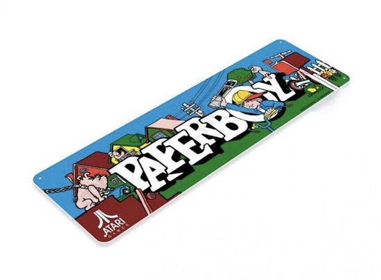 PAPERBOY TIN SIGN ARCADE VIDEO GAME CLASSIC COIN OP NES GAMEBOY NINTENDO MIDWAY