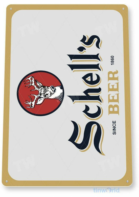 SCHELLS BEER 11X8  BREWING BREWERY COMPANY NEW ULM MINNESOTA AUGUST RUSTIC PUB