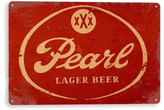 PEARL LAGER TIN SIGN 11X8 REPRODUCTION BEER ADVERTISEMENT BAR PUB GARAGE