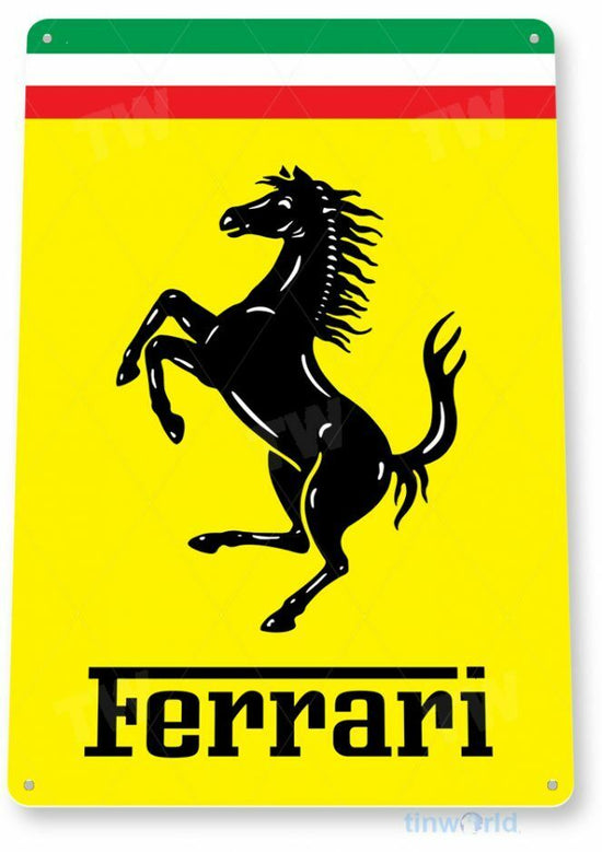 FERRARI 11 x 8 TIN SIGN AUTO AUTOMOBILE MECHANIC ADVERTISEMENT GT SPIDER 812