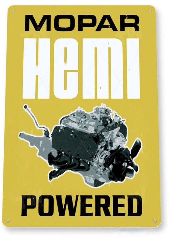 MOPAR TIN SIGN HEMI DODGE DEMON CHALLENGER CHARGER DUSTER 440 SCAT PACK POWER