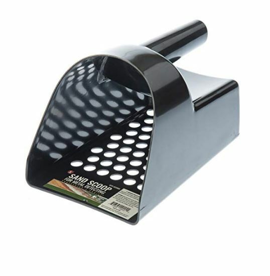 BLACK PLASTIC SAND SCOOP FOR METAL DETECTING TREASURE DETECTOR SIFTING SAND