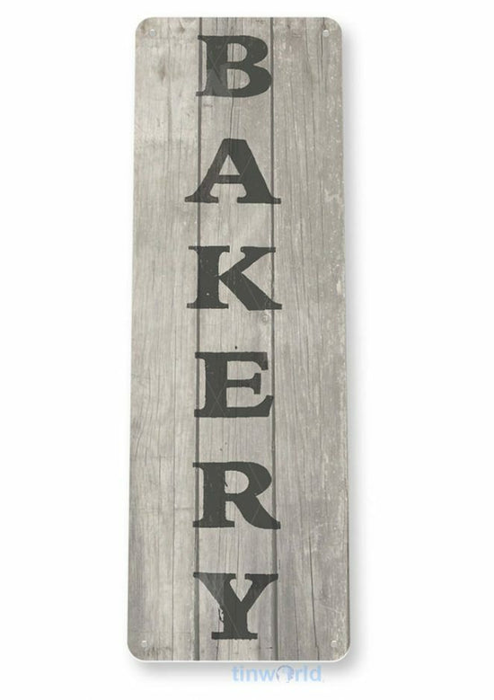 BAKERY 11X4 TIN SIGN BREAD PIE COOKIES DOUGH FRESH BAKED DOUGHNUTS ITALIAN