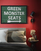 TIN SIGN Green Monster Seats Sign - Red Sox Baseball Team - Field Score Homerun