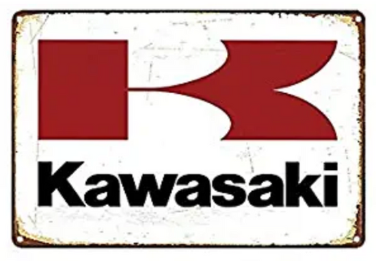 KAWASAKI TIN SIGN SUPERCROSS DIRT BIKE MOTORSPORTS AD POSTER BANNER WALL ART