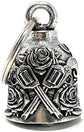 GUNS AND ROSES BIKER BELL MOTORCYCLE ACCESSORY OR KEYCHAIN HARLEY STURGIS