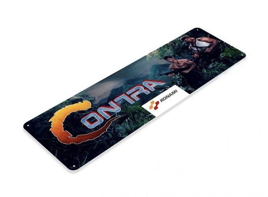 CONTRA TIN SIGN ARCADE VIDEO GAME CLASSIC COIN OP KONAMI NES NINTENDO OCEAN