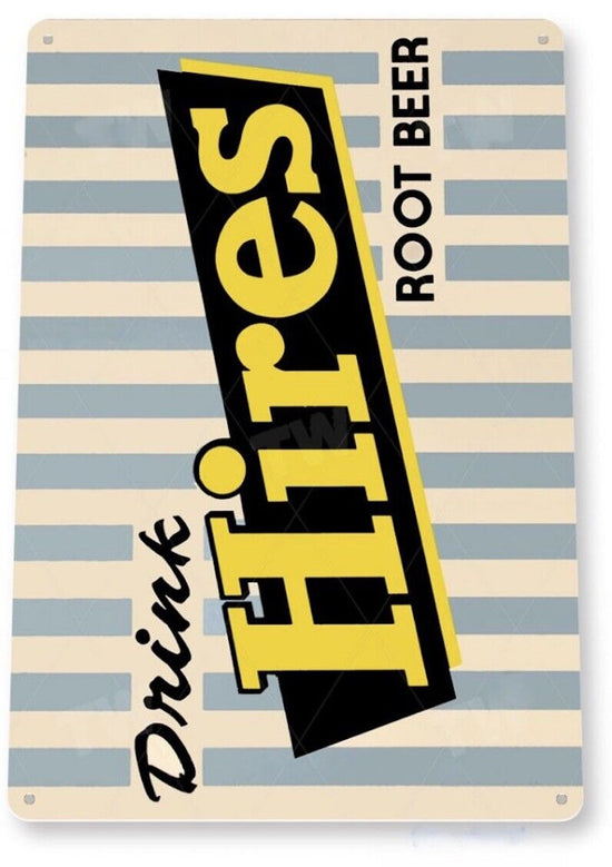 HIRES ROOT BEER TIN SIGN COLD BREWED OLD FASHIONED DIFFERENT ICE CREAM FLOAT