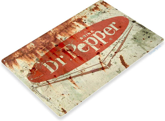 DR PEPPER RUSTIC TIN SIGN GOOD FOR LIFE I&