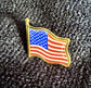 4 - High Quality American Waving Flag Lapel Pins Patriotic US U.S. United States