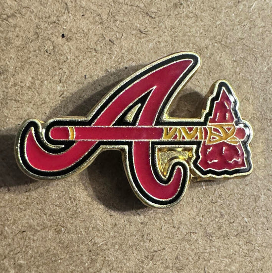 Atanta Braves MLB Team retro logo lapel pin - great for hats - shirts - gifts
