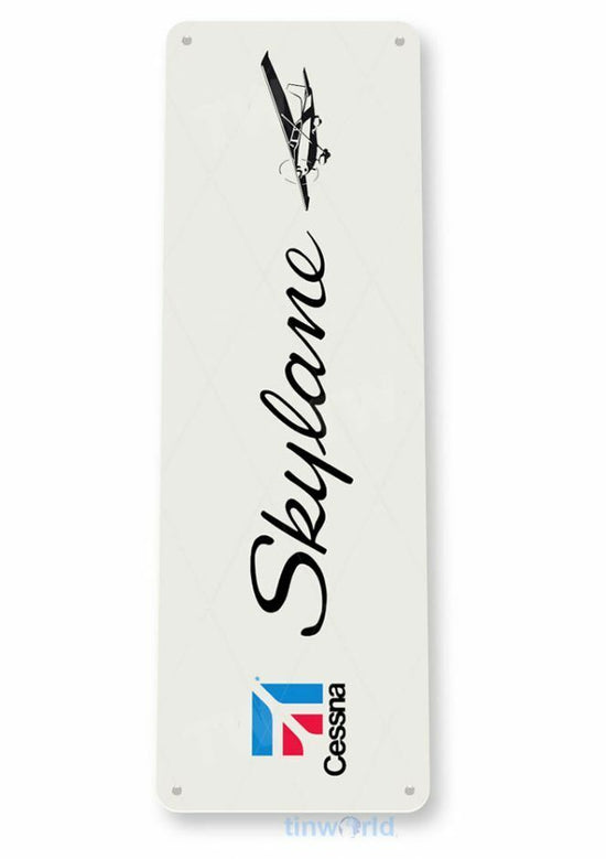 CESSNA 11 X 4 TIN SIGN AVIATION AIRPLANE AIRCRAFT MANUFACTURING CORP AUTO PILOT