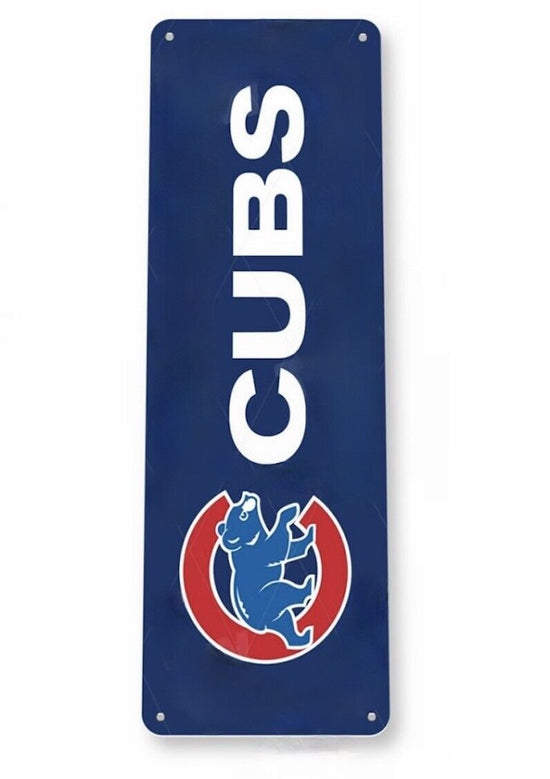 CHICAGO CUBS TIN SIGN WRIGLEY FIELD FLY THE W GRACE SANDBERG BANKS SANTO JENKINS