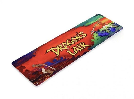 DRAGONS LAIR TIN SIGN ARCADE VIDEO GAME CLASSIC COIN OP DIRK THE DARING KNIGHT