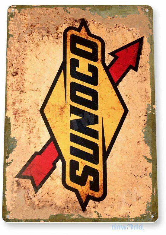 SUNOCO OIL AND GAS  11 X 8 TIN SIGN NOSTALGIC REPRODUCTION ADVERTISEMENT USA