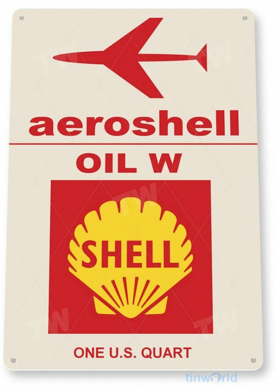 SHELL AVIATION OIL 11 X 8 TIN SIGN AVIATION AIRPLANE AIRCRAFT RETRO SKY HARBOR
