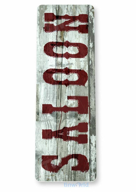 SALOON 11X4 TIN SIGN BAR PUB BREWING COMPANY BEER SAM HOUSTON GHOST TOWN CA NV
