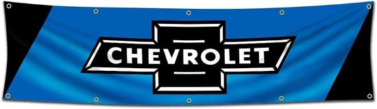 CHEVROLET BANNER 2x8 FT CHEVY CAMARO CHEVELLE NOVA 427 396 350 FLAG
