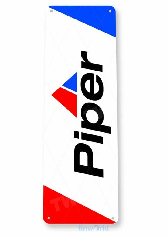 PIPER 6x18 inch TIN SIGN AVIATION AIRPLANE AIRCRAFT RETRO CUB MANUFACTURER