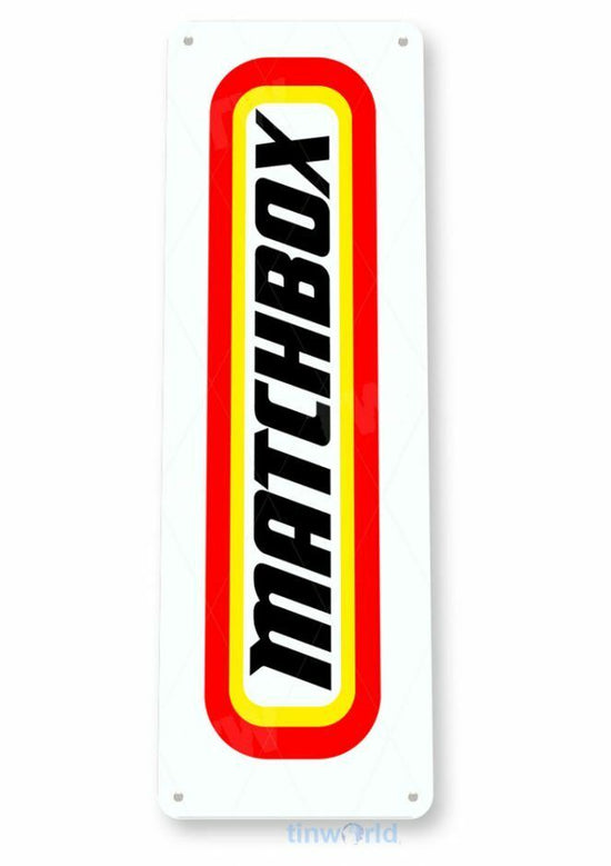 MATCHBOX 11 X 4 TIN SIGN NOSTALGIC REPRODUCTION ADVERTISEMENT USA