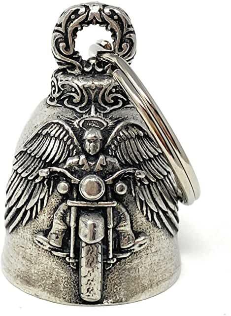 ANGEL BIKER BELL MOTORCYCLE ACCESSORY OR KEYCHAIN DRIVE AWAY GREMLINS