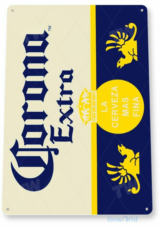 CORONA 11 X 8 TIN SIGN BREWING COMPANY BAR PUB TAVERN MEXICO CERVEZA