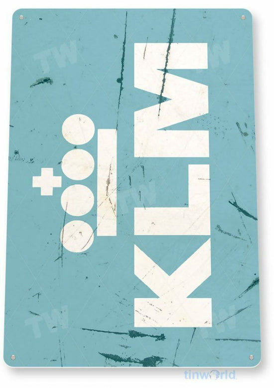 KLM AIRLINES 11 X 8  TIN SIGN AVIATION AIRPLANE AIRCRAFT RETRO LAX OHARE JFK