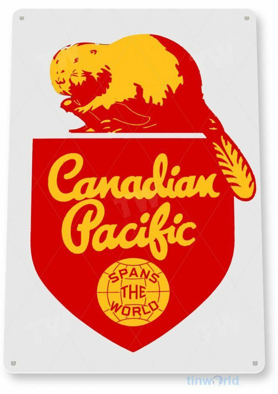 CANADIAN PACIFIC 11 X 8 TIN SIGN NOSTALGIC REPRODUCTION ADVERTISEMENT USA