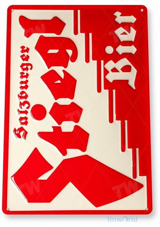 STIEGL BEER TIN SIGN 11X8  BREWING BREWERY AUSTRIA PILSNER COMPANY BAR PUB