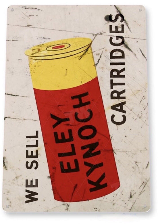 WE SELL ELEY KYNOCH CARTRIDGES AMMO AMMUNITION SHELLS ENGLAND UK ICI LOGO